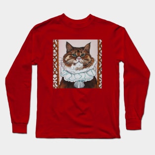 Fancy Renaissance Cat Long Sleeve T-Shirt